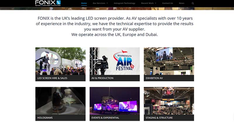 Fonix LED video wall manufacturer