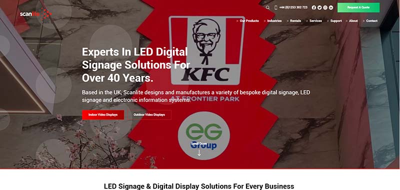 Scanlite LED wall manufacturer