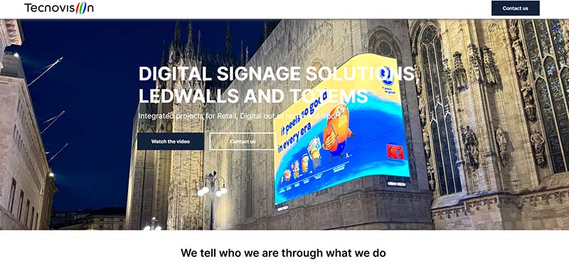 Tecnovision led screen manufacturer