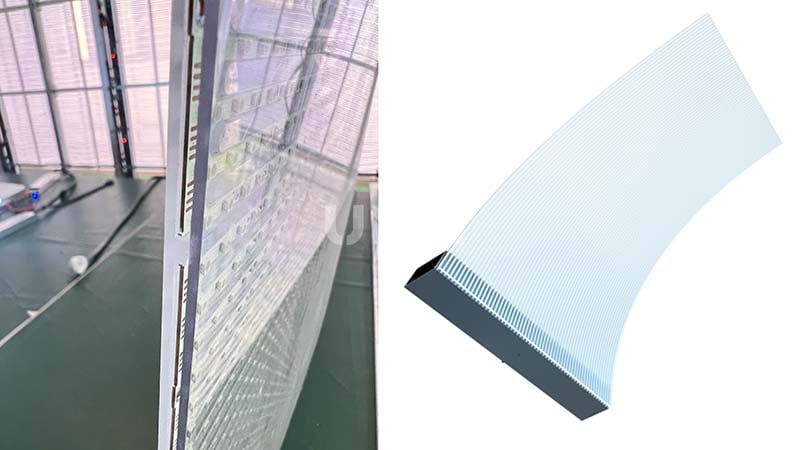 adhesive transparent LED film screen
