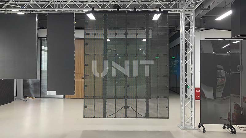 outdoor rental transparent LED screen