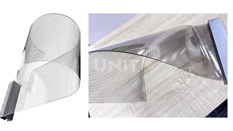 transparent LED crystal film screen
