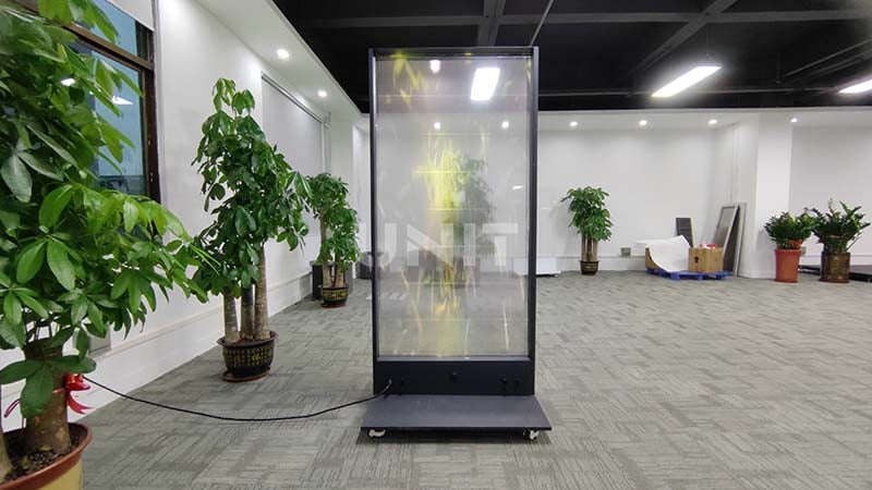 transparent film led poster display