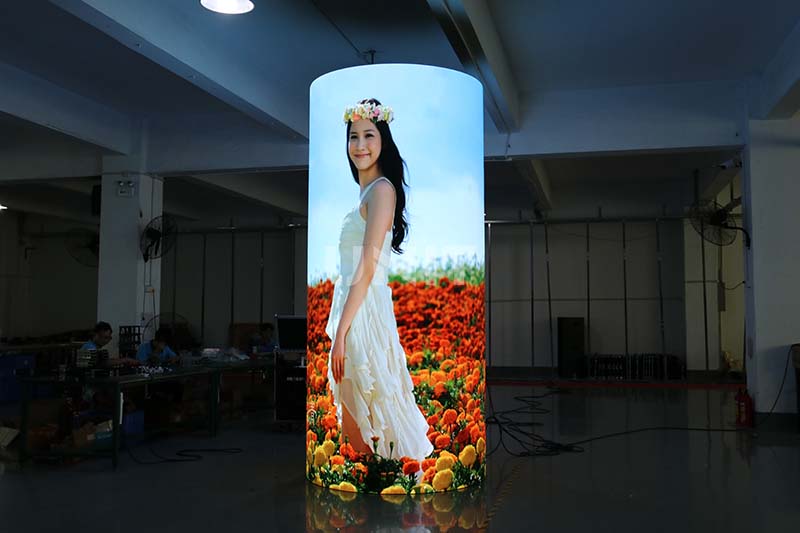 Cylindrical LED Display