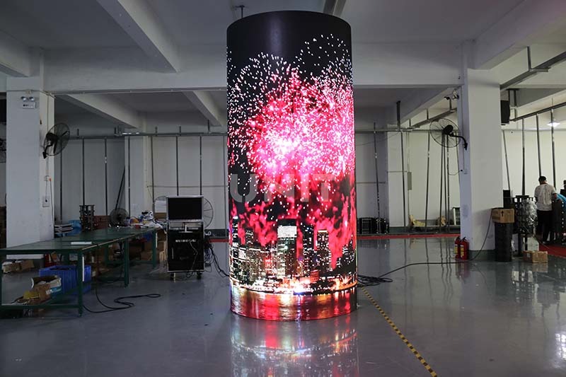 Cylindrical LED Display