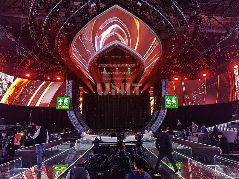 Stage bendable led screen