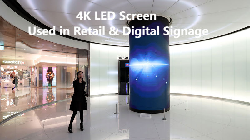 4K LED Screen Usen in Retail