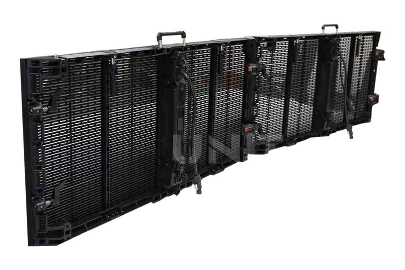 OR Series Rental Transparent LED Display Screen Side View