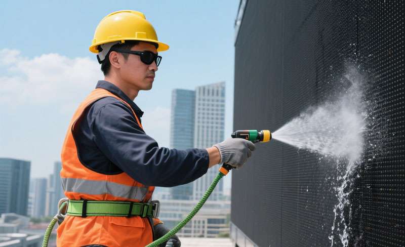 Outdoor LED Displays Cleaning