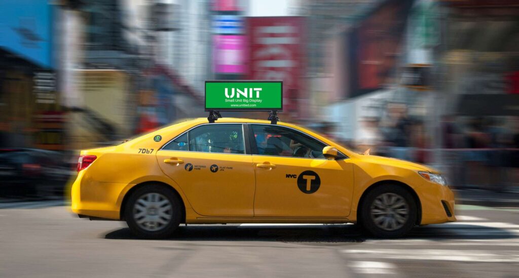 UNIT Double-sided taxi LED display