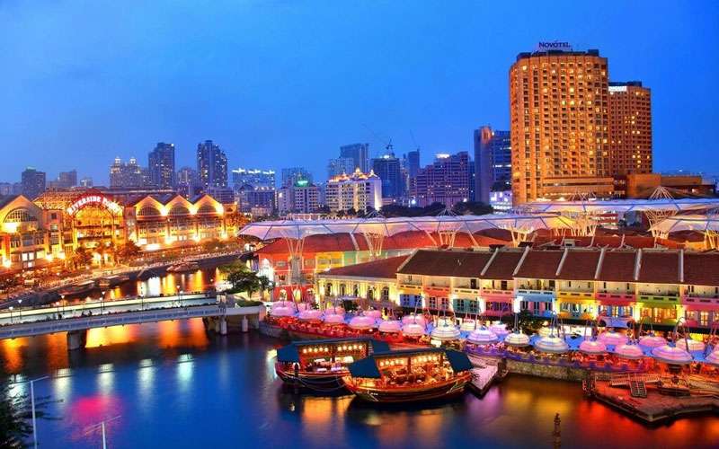 Clarke Quay LED Lighting & Screens