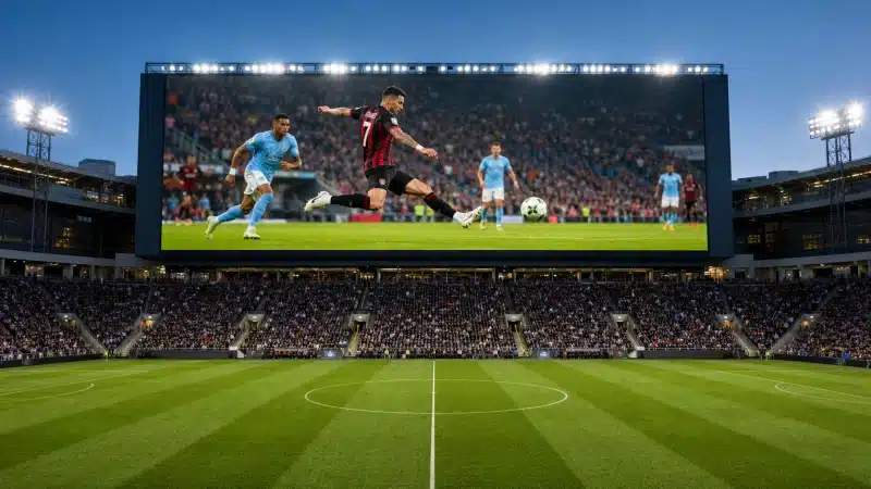 jumbotron wall for sports venue