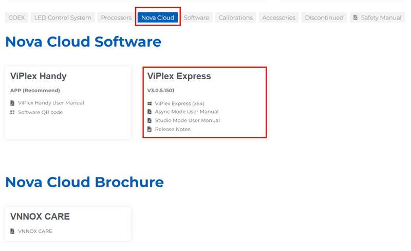 Download ViPlex Express software Via Official Website