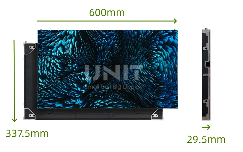 MA600C LED cabinet size