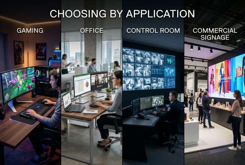 applications of IPS vs LED display​