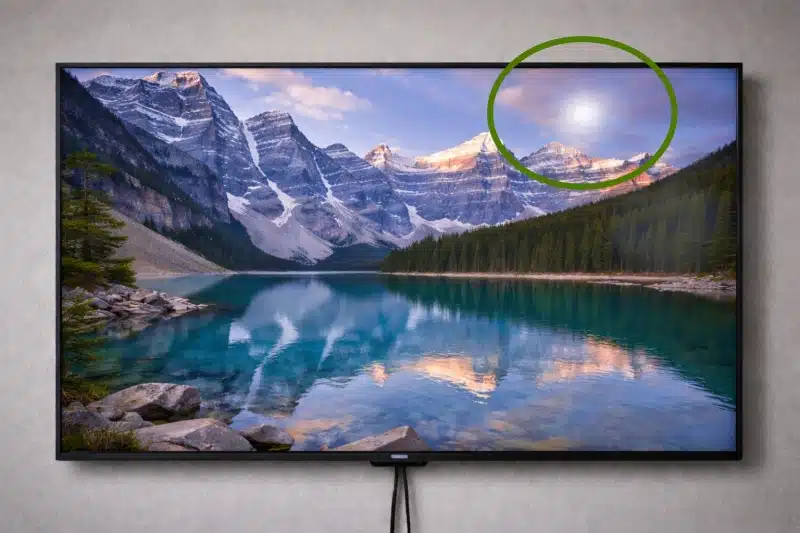 white dots on TV screens