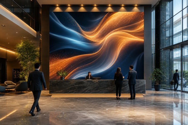 LED lobby display for hotel