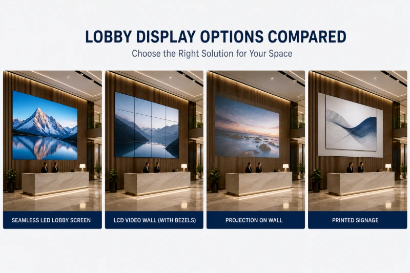 lobby LED screen options